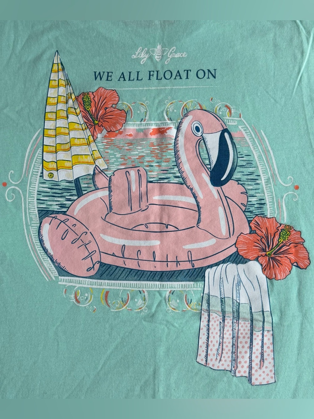 Lily Grace We All Float On Women’s Short-Sleeve Top Shirt